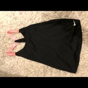 Black Razorback Tank Nike Size Small Pink Straps